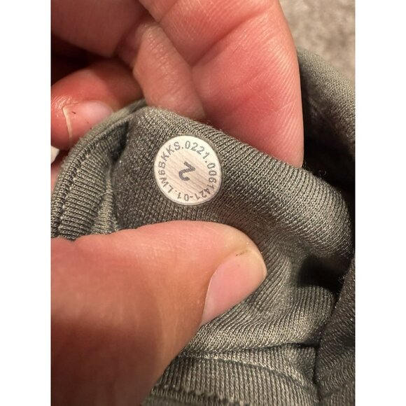 Lululemon Align High Rise Crop with Pockets 23" Grey Sage Sz 2 - Picture 5 of 7